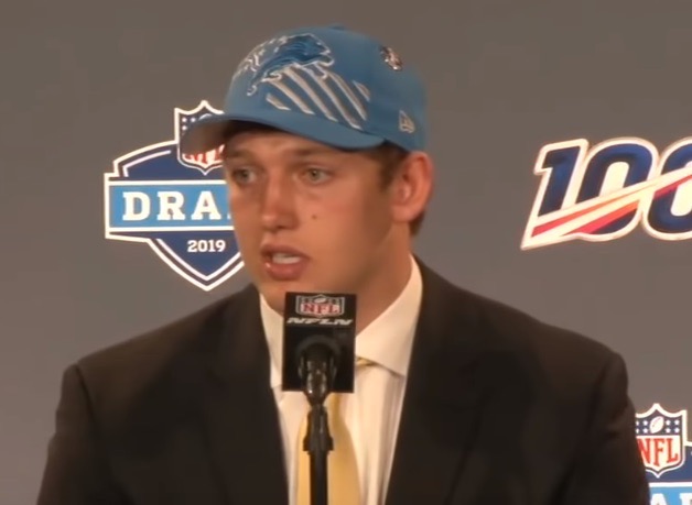 T.J. Hockenson draft day interview in 2019.