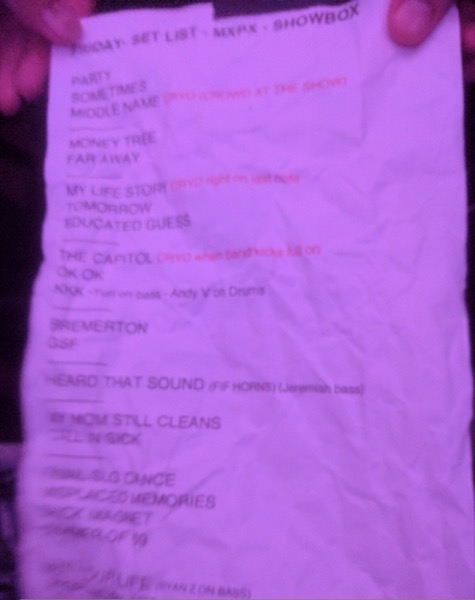 Set list